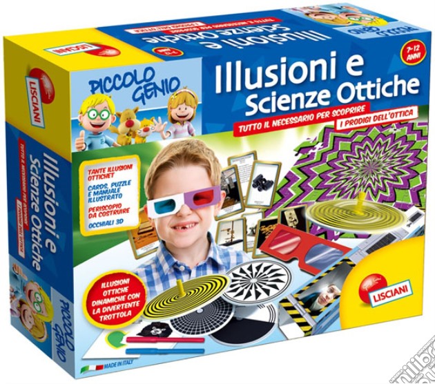 Piccolo Genio - Illusioni E Scienze Ottiche gioco di Lisciani