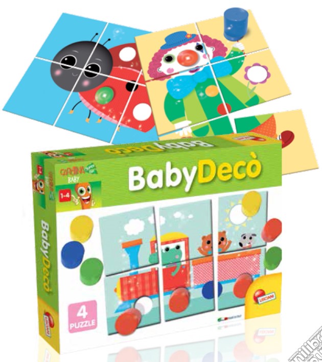 Carotina - Baby Deco' - Gioco Puzzle Con Bottoncini gioco di Lisciani