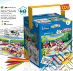 Casa Di Topolino (La) - Fustino Puzzle Double-Face 48 Pz + Pennarelli