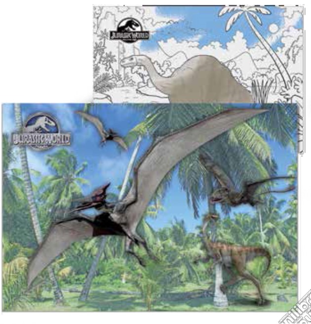 Jurassic World - Mostri Volanti - Puzzle Double-Face Plus 250 Pz puzzle di Lisciani