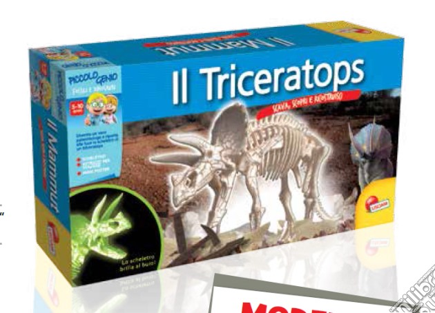Piccolo Genio - Scava E Scopri Plus - Triceratops gioco di Lisciani