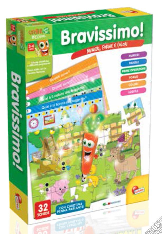 Carotina - Penna Parlante - Bravissimo! - Numeri, Forme E Colori gioco di Lisciani