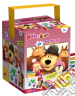 Masha E Orso - Funny Faces - Fustino Color + Puzzle Maxi 48 Pz