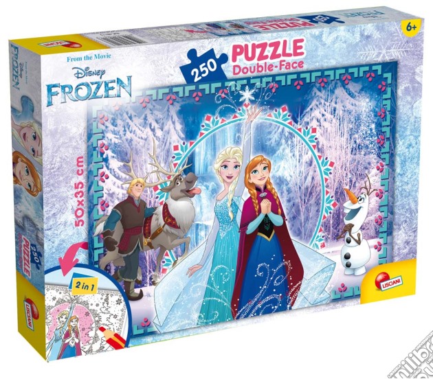 Frozen - Puzzle Double-Face Plus 250 Pz puzzle di Lisciani