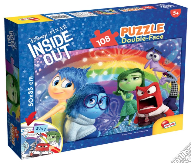 Inside Out - Puzzle Double-Face Plus 108 Pz - Arcobaleno Delle Emozioni puzzle di Lisciani