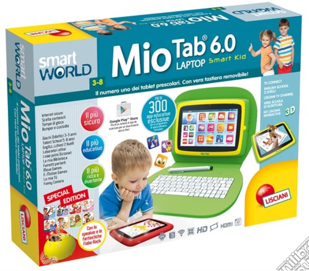 Mio Tab Laptop Smart Kid Hd Special Edition 16 Gb gioco di Lisciani