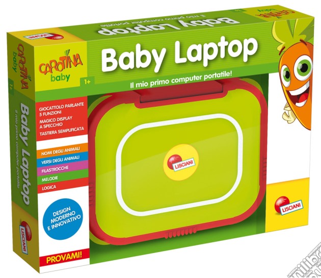 Carotina - Baby Laptop Rosso gioco di Lisciani
