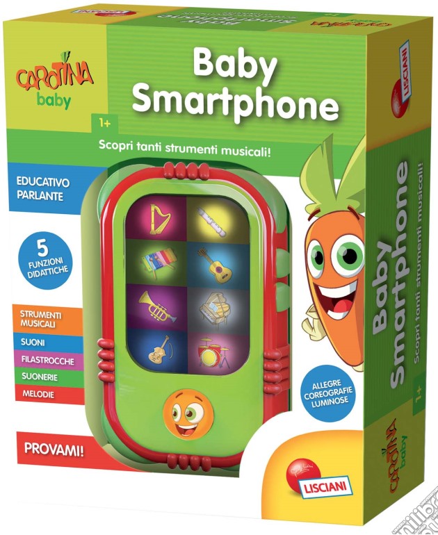 Carotina - Baby Smartphone gioco di Lisciani
