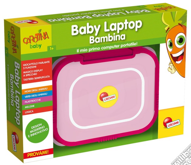 Carotina - Baby Laptop Rosa gioco di Lisciani