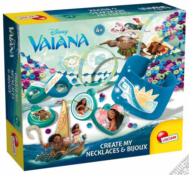 Vaiana - Create My Necklaces - Kit Crea Bijoux gioco di Lisciani
