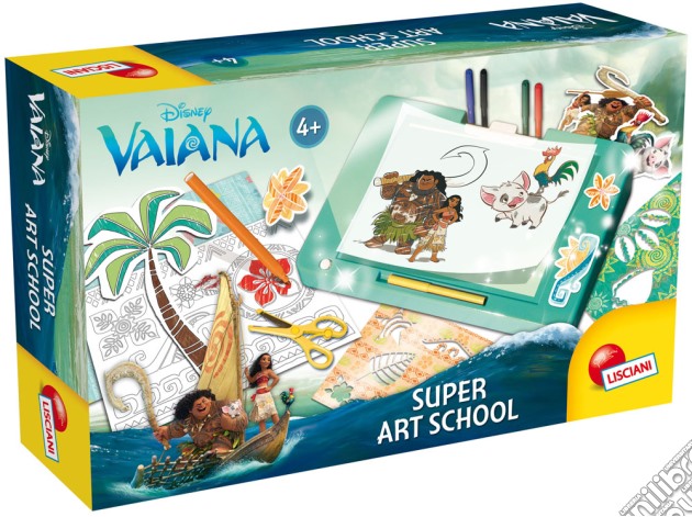 Vaiana - Super Art School Con Tavolo Luminoso gioco di Lisciani