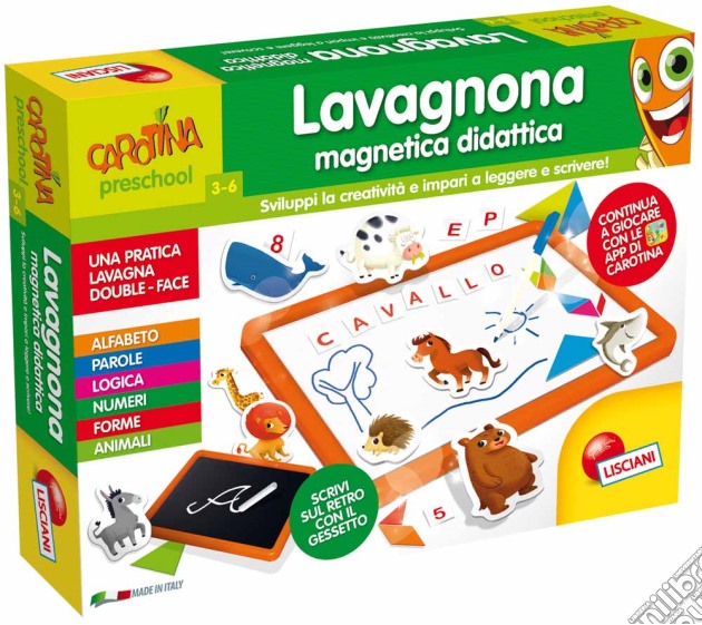 Carotina - Lavagnona Magnetica gioco di Lisciani
