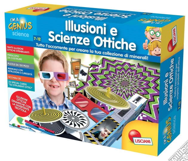 Piccolo Genio - Laboratorio Di Illusioni E Scienze Ottiche gioco di Lisciani