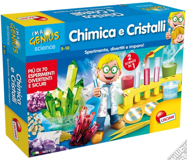 Piccolo Genio - 2 In 1 - Chimica E Cristalli gioco di Lisciani
