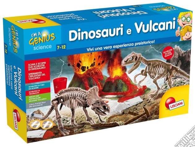Piccolo Genio - Vulcani E Dinosauri gioco di Lisciani