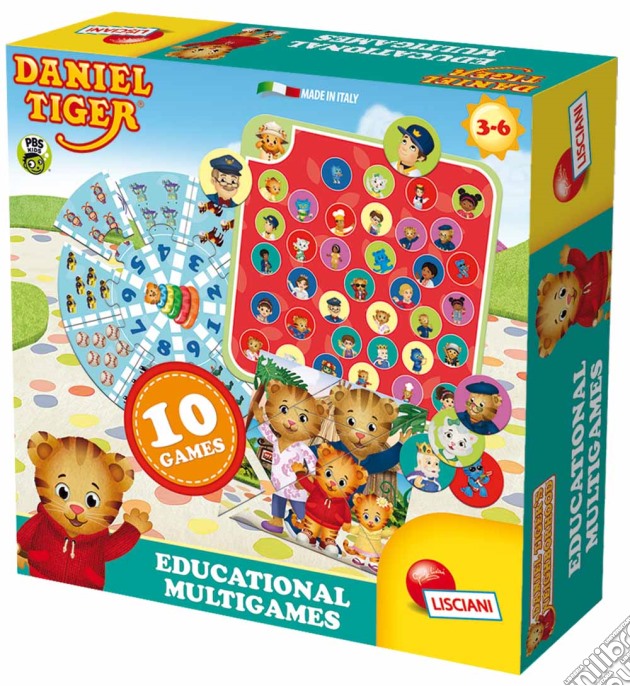 Daniel Tiger - Educational Multigames - 10 Giochi Educativi gioco di Lisciani