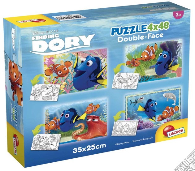 Alla Ricerca Di Dory - Puzzle Double-Face Super 4x48 Pz puzzle