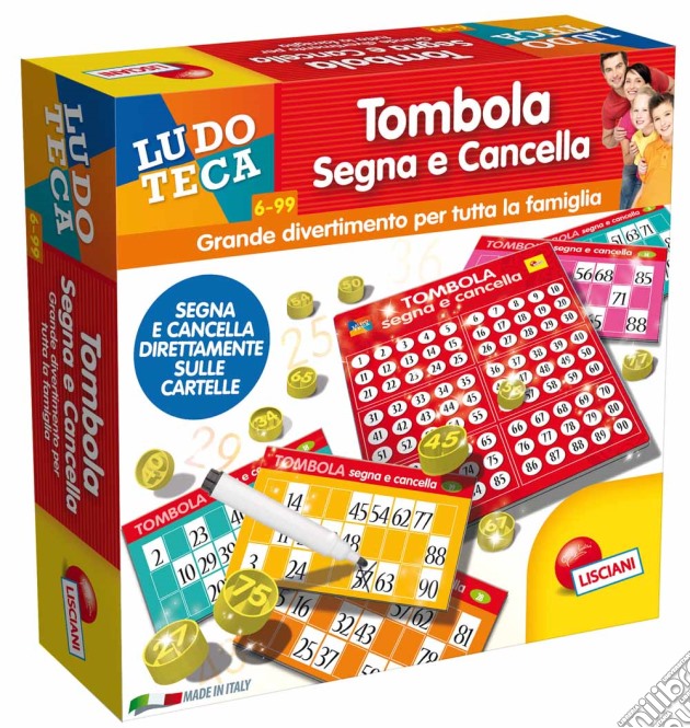 Ludoteca - Tombola Segna E Cancella - 48 Cartelle gioco di Lisciani
