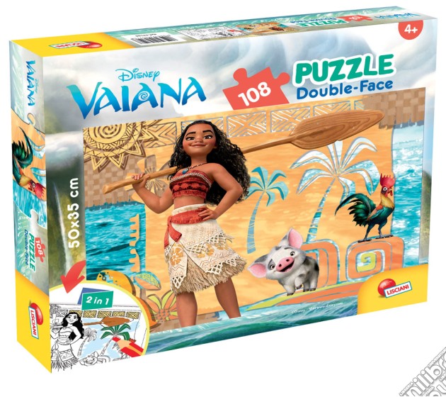 Vaiana - Puzzle Double-Face Plus 108 Pz puzzle di Lisciani