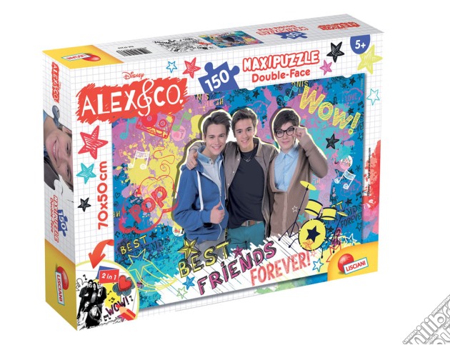 Alex E Co - Puzzle Double-Face Supermaxi 150 Pz - Best Friends puzzle di Lisciani
