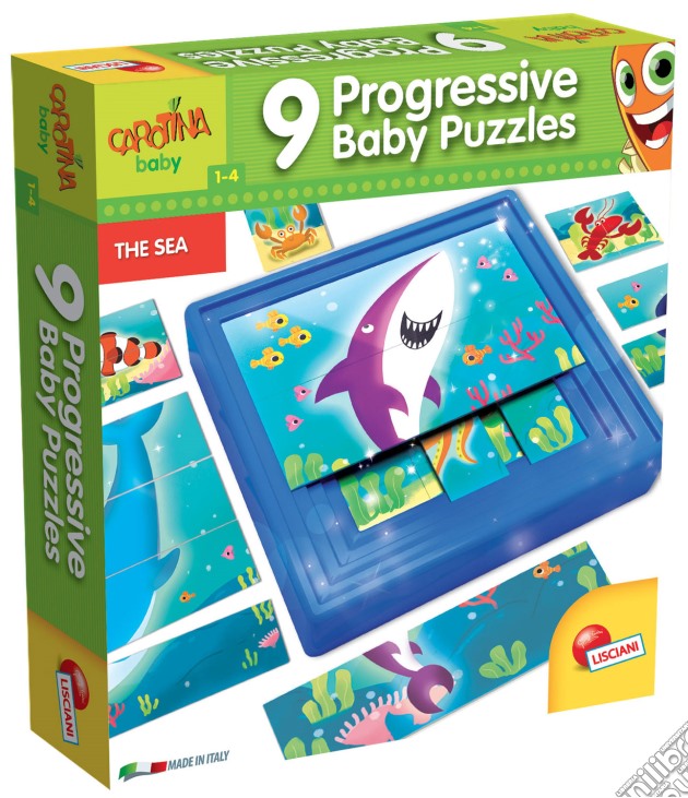 Carotina - 9 Progressive Baby Puzzle - Il Mare gioco di Lisciani