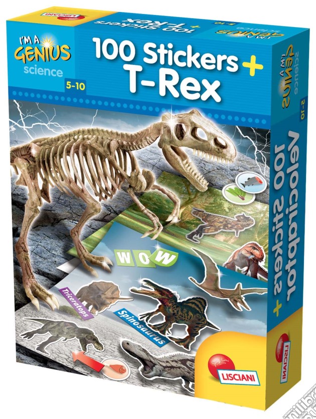 Dino 100 stickers T-Rex. I'm a genius gioco di AA.VV.