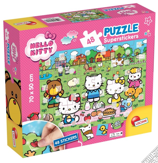Hello Kitty - Puzzle Superstickers 48 Pz puzzle di Lisciani