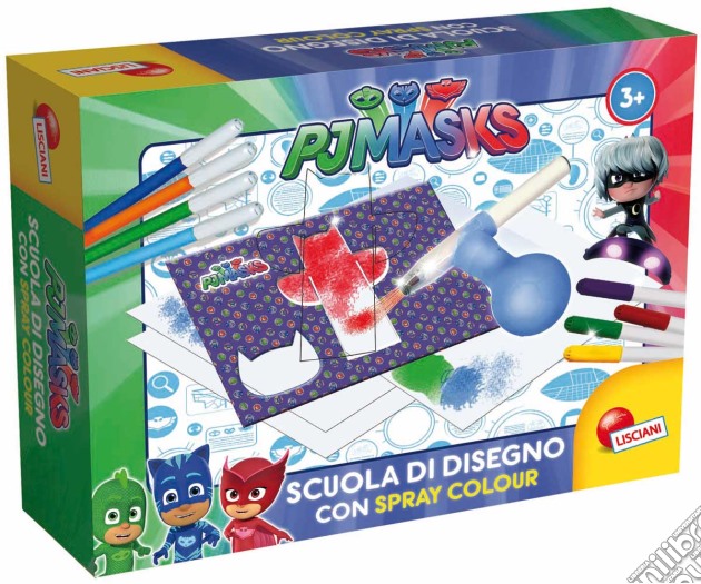 Super Pigiamini - Pj Masks - Scuola Di Disegno Con Spray Colour gioco di Lisciani