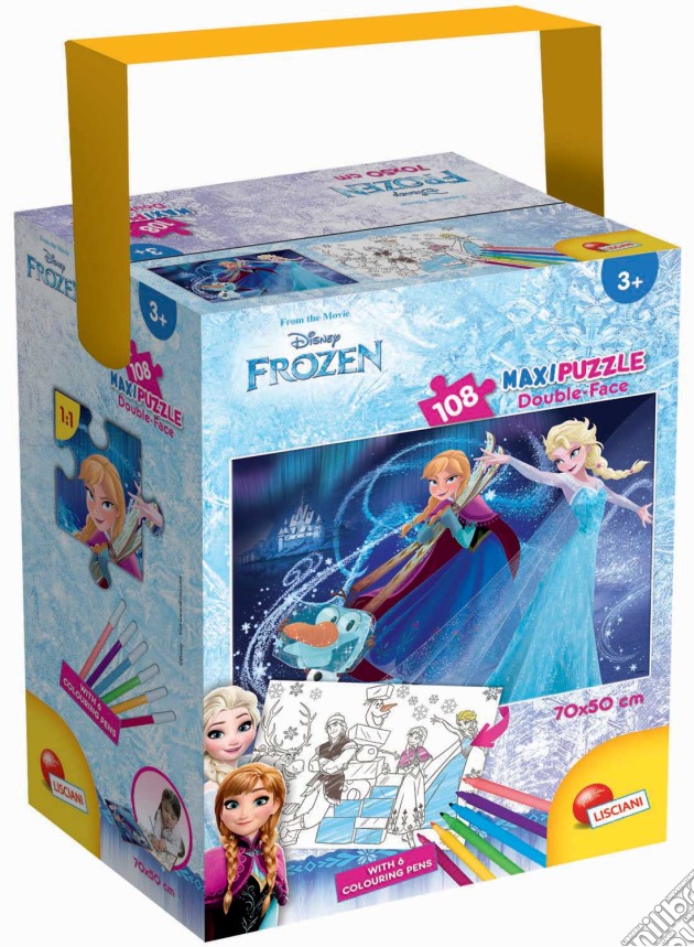 Frozen (Puzzle in a tub maxi 108 pz.) gioco di Lisciani