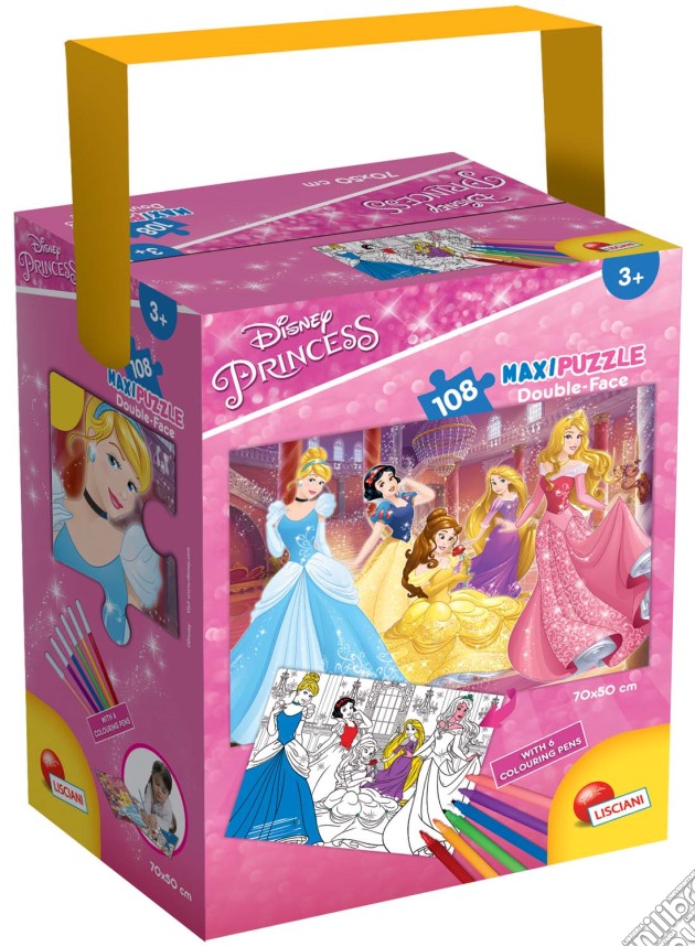 Principesse Disney - Puzzle In A Tub Maxi 108 Pz puzzle di Lisciani