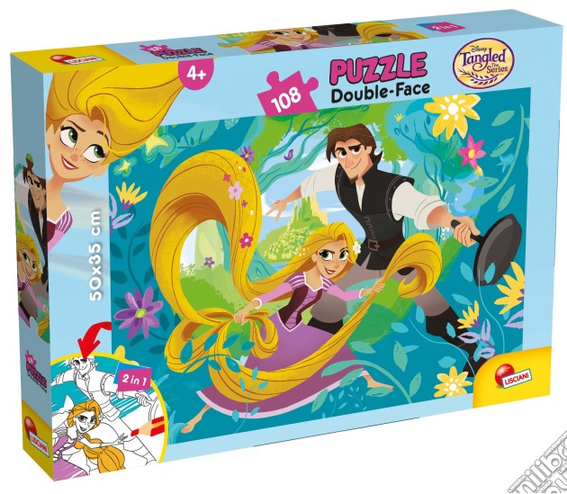 Rapunzel - Puzzle Double-Face Plus 108 Pz puzzle di Lisciani