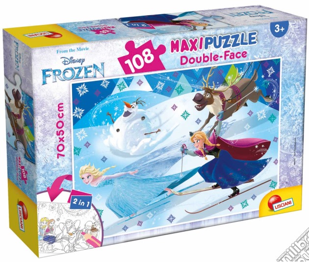 Frozen - Puzzle Double-Face Supermaxi 108 Pz puzzle di Lisciani