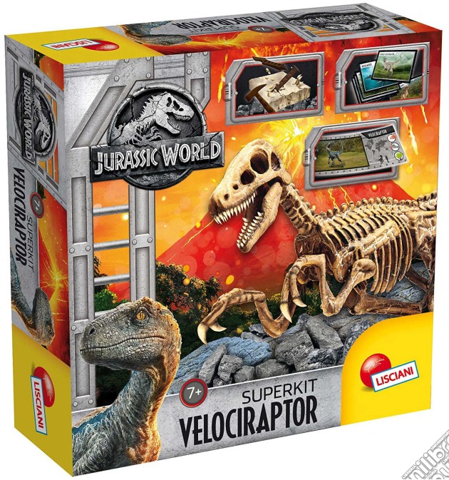 Jurassic World Super Kit Velociraptor gioco di Lisciani