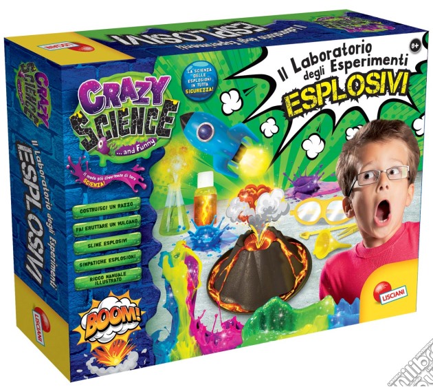 Crazy Science Il Laboratorio Degli Esperimenti Esplosivi gioco di Lisciani