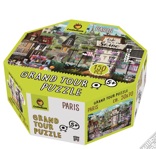 Ludattica - Puzzle In Valigetta Ottagonale Paris gioco