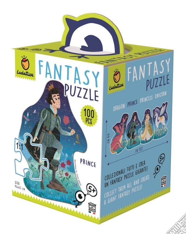 Ludattica - Fantasy Puzzle Sagomato 100 Pz Prince puzzle
