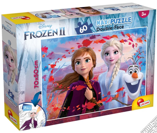 Frozen 2 - Puzzle Double-Face Supermaxi 60 Pz puzzle di Lisciani