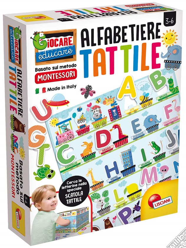 Montessori - Plus - Alfabeto Tattile gioco di Lisciani