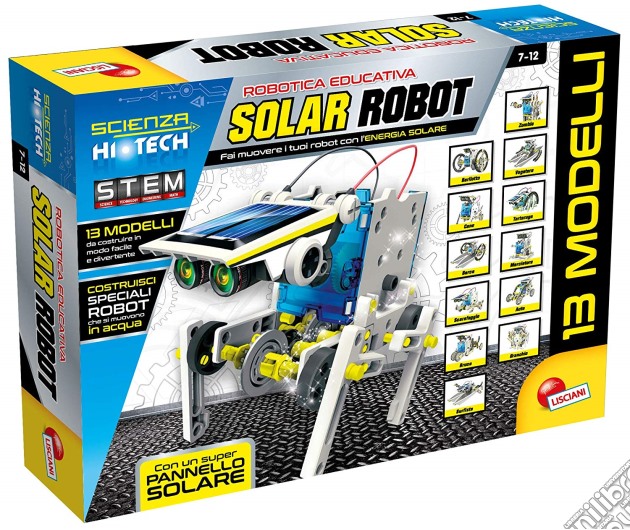 Robot. 13 modelli energia solare. Scienza hi tech gioco di Lisciani