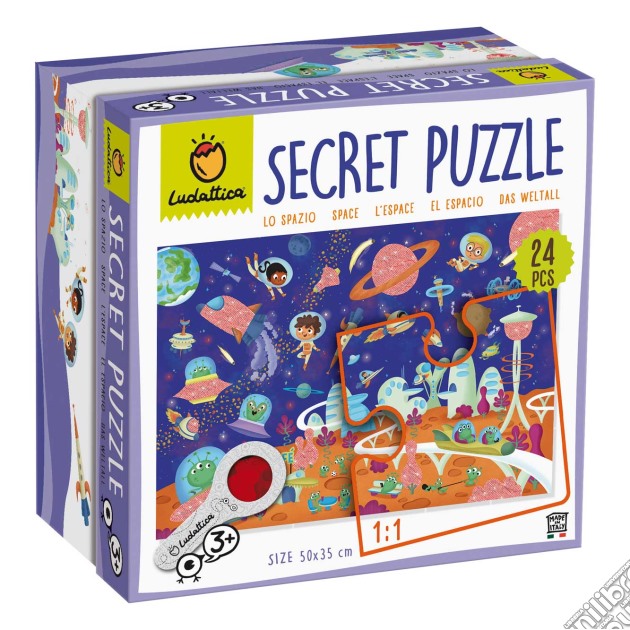 Ludattica - Secret Puzzle 24 Pz Lo Spazio puzzle