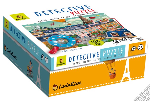 Ludattica - Baby Detective Puzzle 108 Pz In Citta puzzle