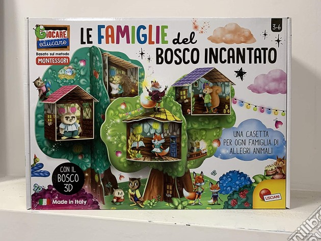 Montessori Le Famiglie Del Bosco Incantato gioco di Lisciani