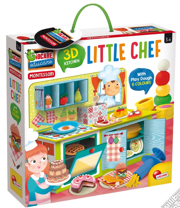 Montessori Little Chef 3D + Plastilina gioco di Lisciani