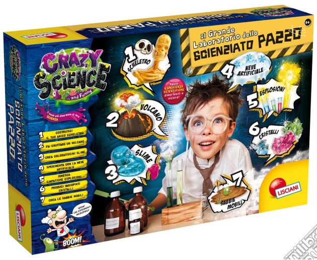 Crazy Science - Il Grande Laboratorio Dello Scienziato Pazzo gioco di Lisciani