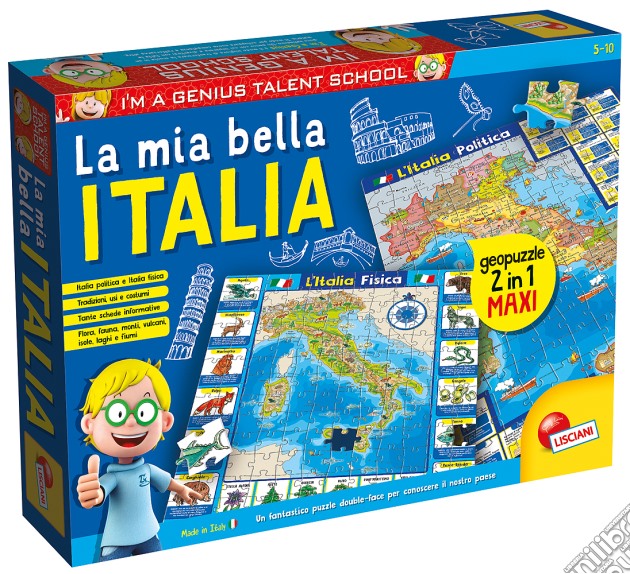 Piccolo Genio - Geopuzzle La Mia Bella Italia gioco di Lisciani
