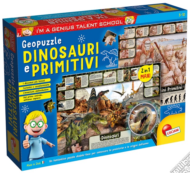 Piccolo Genio - Geopuzzle Dinosauri gioco di Lisciani
