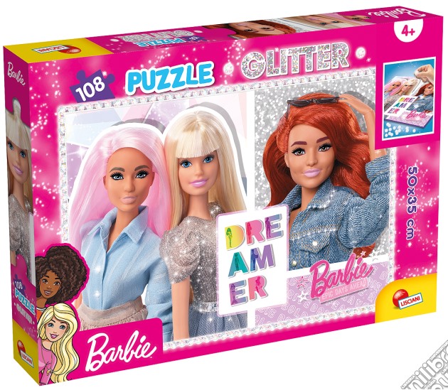 Barbie Puzzle Glitter Plus 108 Best Friends Forever puzzle di Lisciani