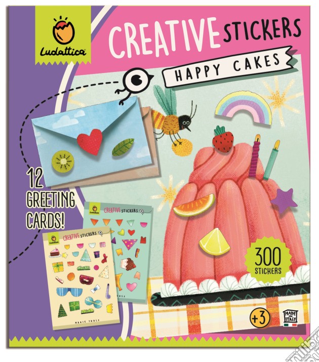 Happy cakes. Creative stickers gioco