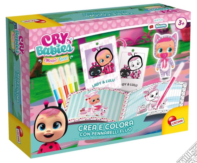 Cry Babies - Coloring Pennarelli Fluo gioco di Lisciani