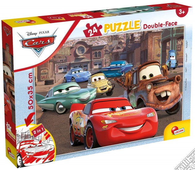 Disney: Cars - Puzzle Double-Face Plus 24 puzzle di Lisciani